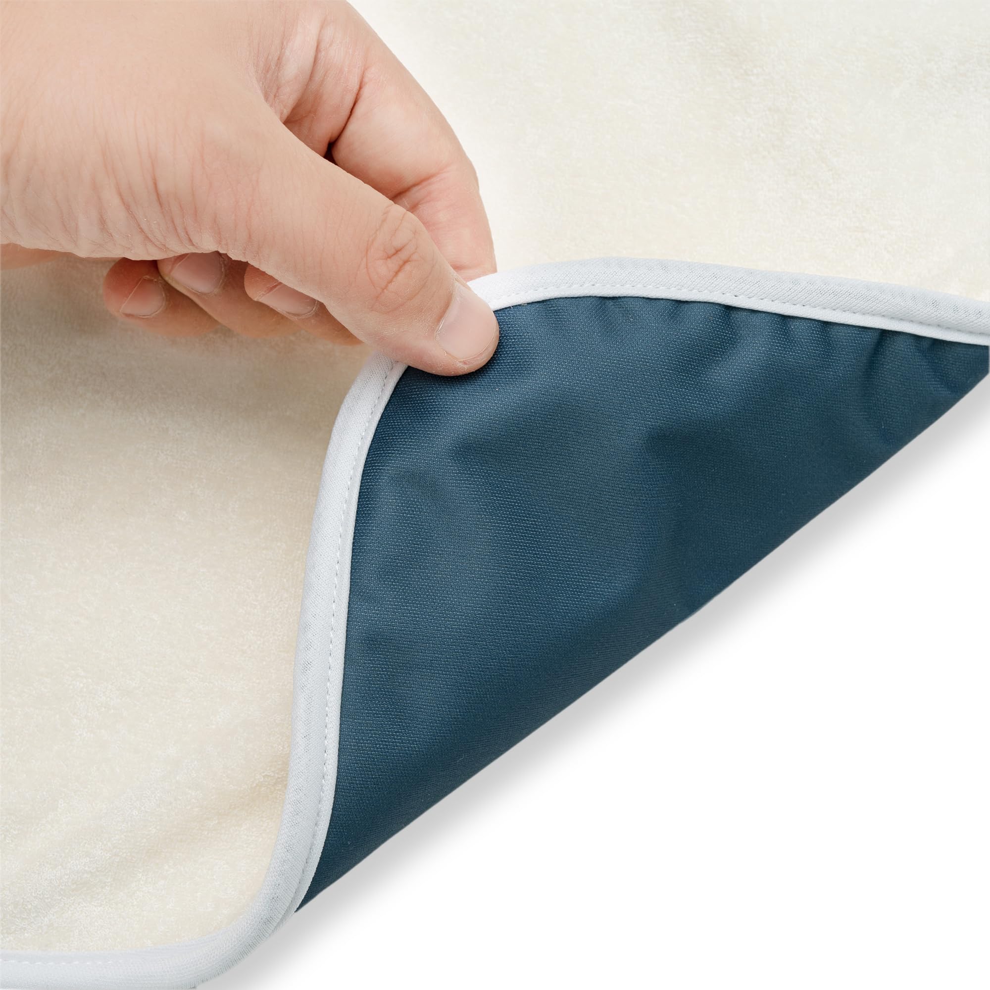 Nora's Nursery Cambiador de pañales portátil para bebé, impermeable, color mar