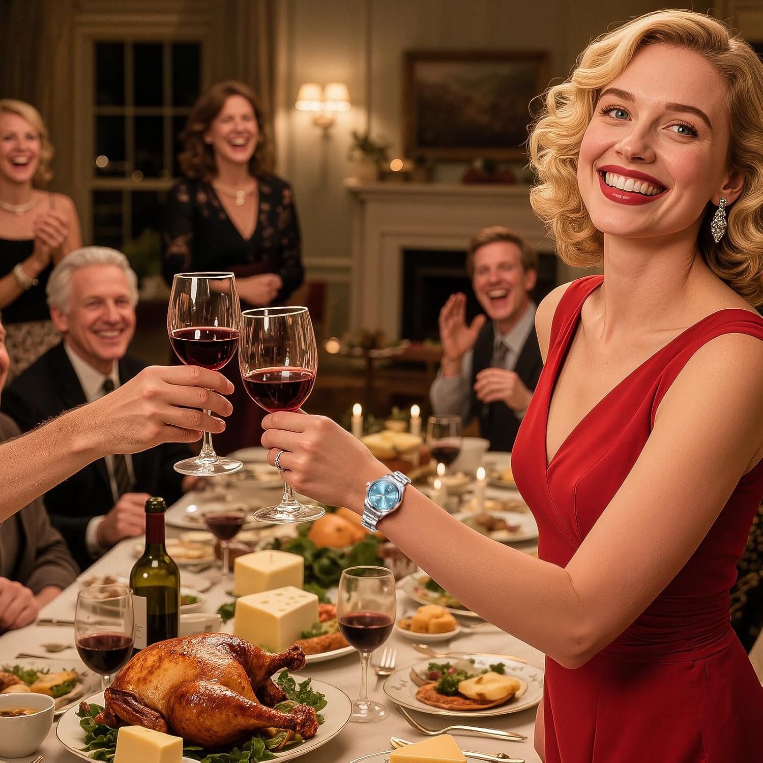 OLEVS Watches for Women Luxury Elegant Stainless Steel Waterproof Luminous Diamond Women's Fashion Watch Ladies Watches for Small Wrists - Image 6