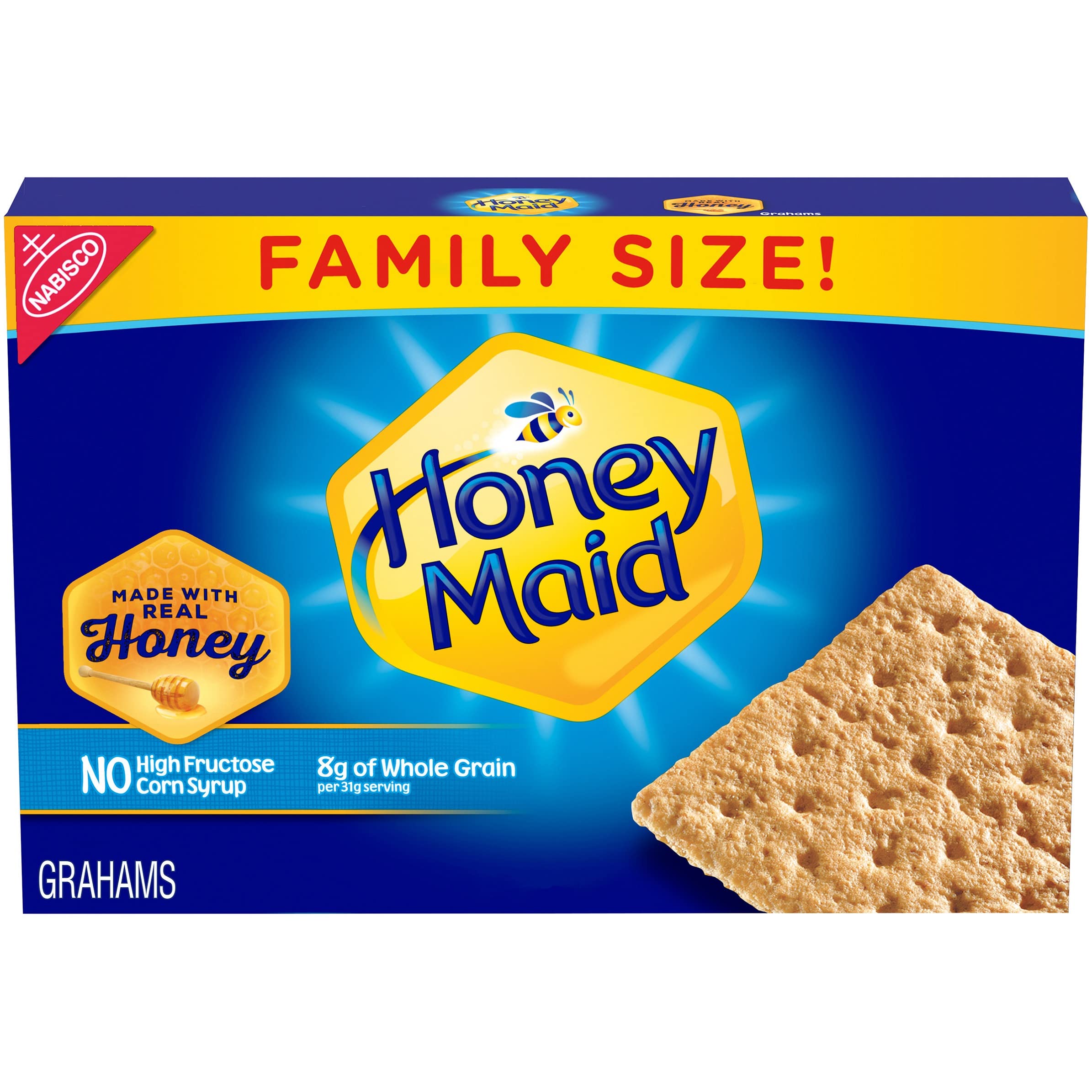 Honey Maid Honey Graham Crackers, Family Size, 25.6 oz Box Buy Online
