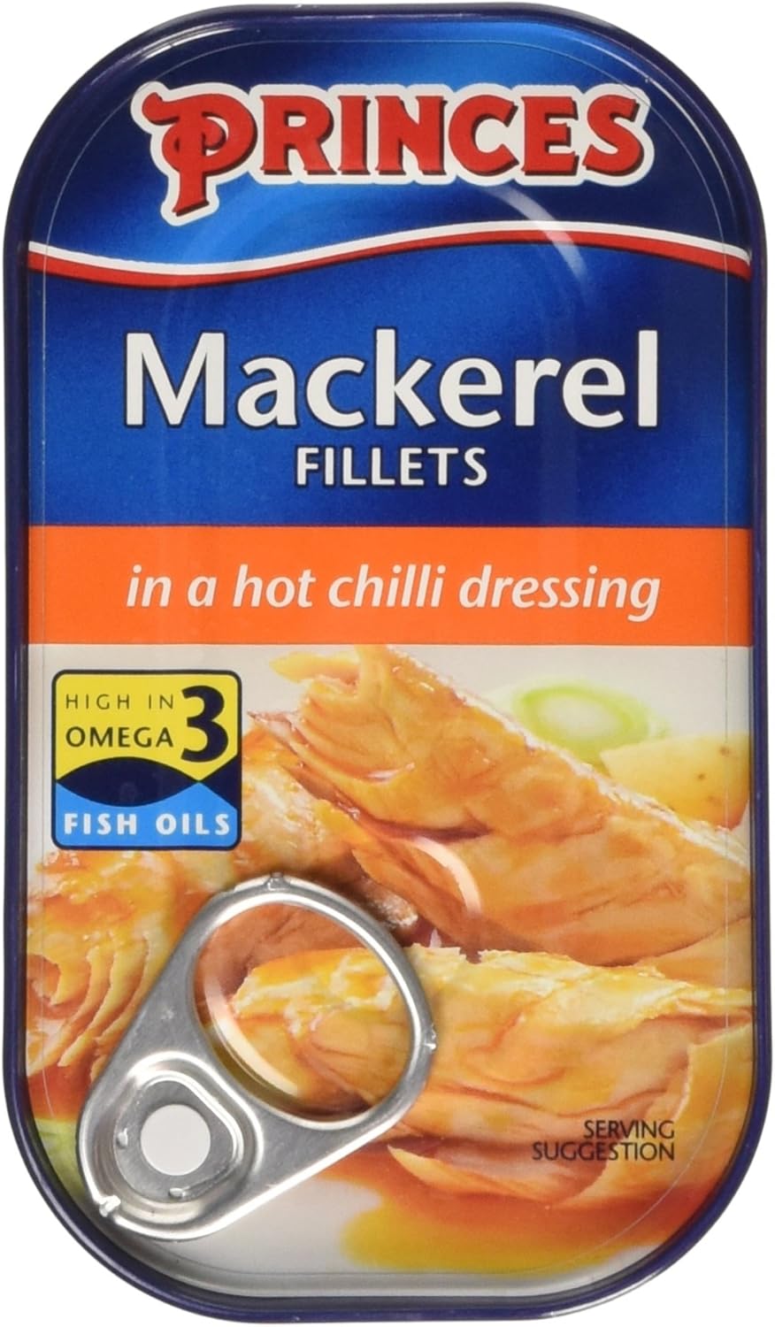 Princes Mackerel Fillets in a Hot Chilli Dressing, 125g Amazon.co.uk Grocery