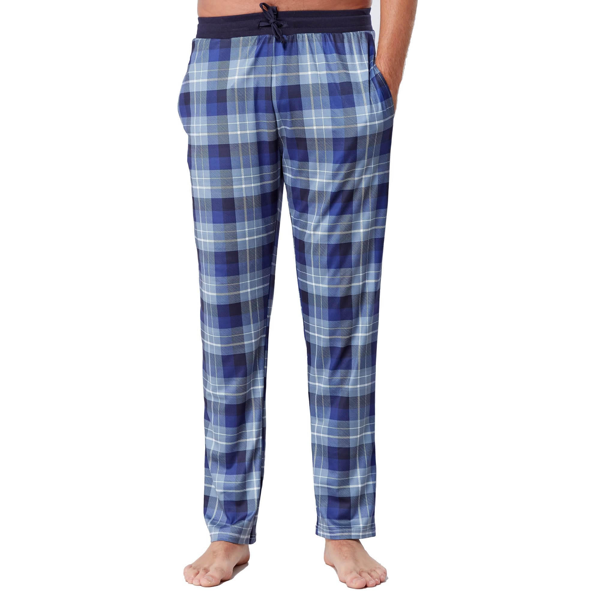 The Essentials Wardrobe Mens Pyjama Bottoms - Lounge Pants & Trousers for Men 2 Pack Nightwear & Loungewear Pajama with Pockets & Elastic Waistband - Pj Pants - Relax