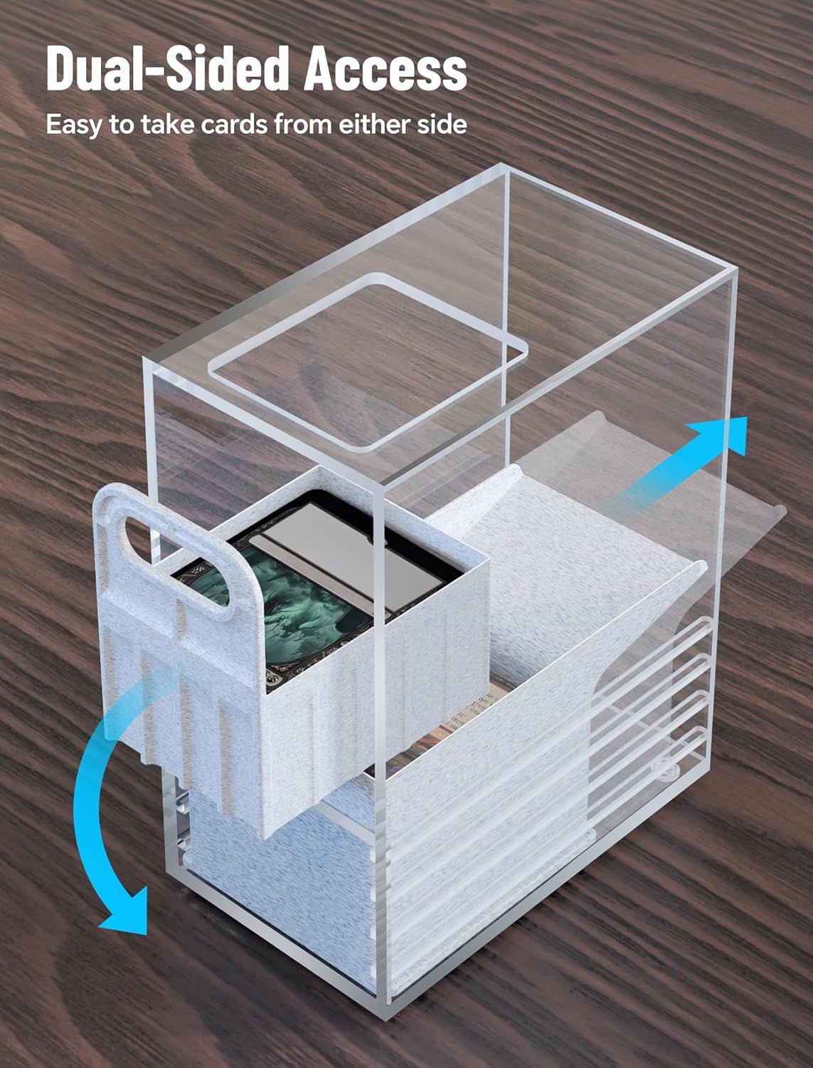 NiHome Clear Acrylic Trading Card Scanner Stand for MTG Cards, Compatible with Manabox & TCGplayer App, Quickly Scan Sleeved and Unsleeved Cards, Card Slinger Scanstand Accessories