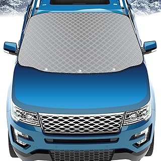 GADLANE Auto-Windschutzscheiben-Abdeckung, magnetische Windschutzscheibenabdeckung für den Winter, faltbar, extra dick, strapazierfähig, Windschutzscheibenschutz für Frost/Eis/Schnee/Sonne, passend
