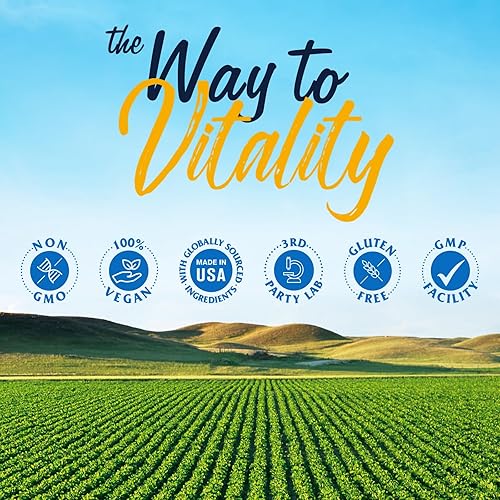 Miniatura 9 de Vitalitown Suplementos de ácido hialurónico de 250 mg, más 25 mg de vitamina C, derivado naturalmente y alta biodisponibilidad, hidratación de la