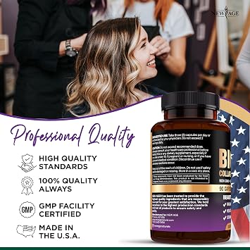 NEW AGE Biotin Collagen Keratin Hyaluronic Acid - 50,000mcg Hair Growth Vitamins for Men and Women, Nails, Hair, Skin Vitamins and DHT Blocker with Vitamin E Folic Acid Pumpkin Seed MSM- 180 Count