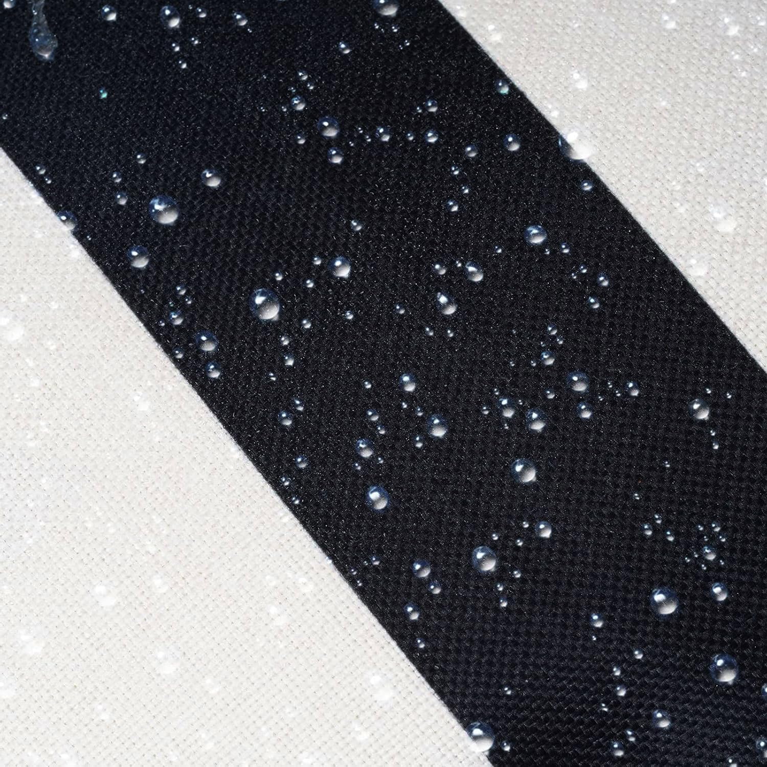 TAOSON 4枚セット ブラック ホワイト ストライプ 防水 枕カバー アウトドア 装飾 スローピローケース ホーム ガーデン テ