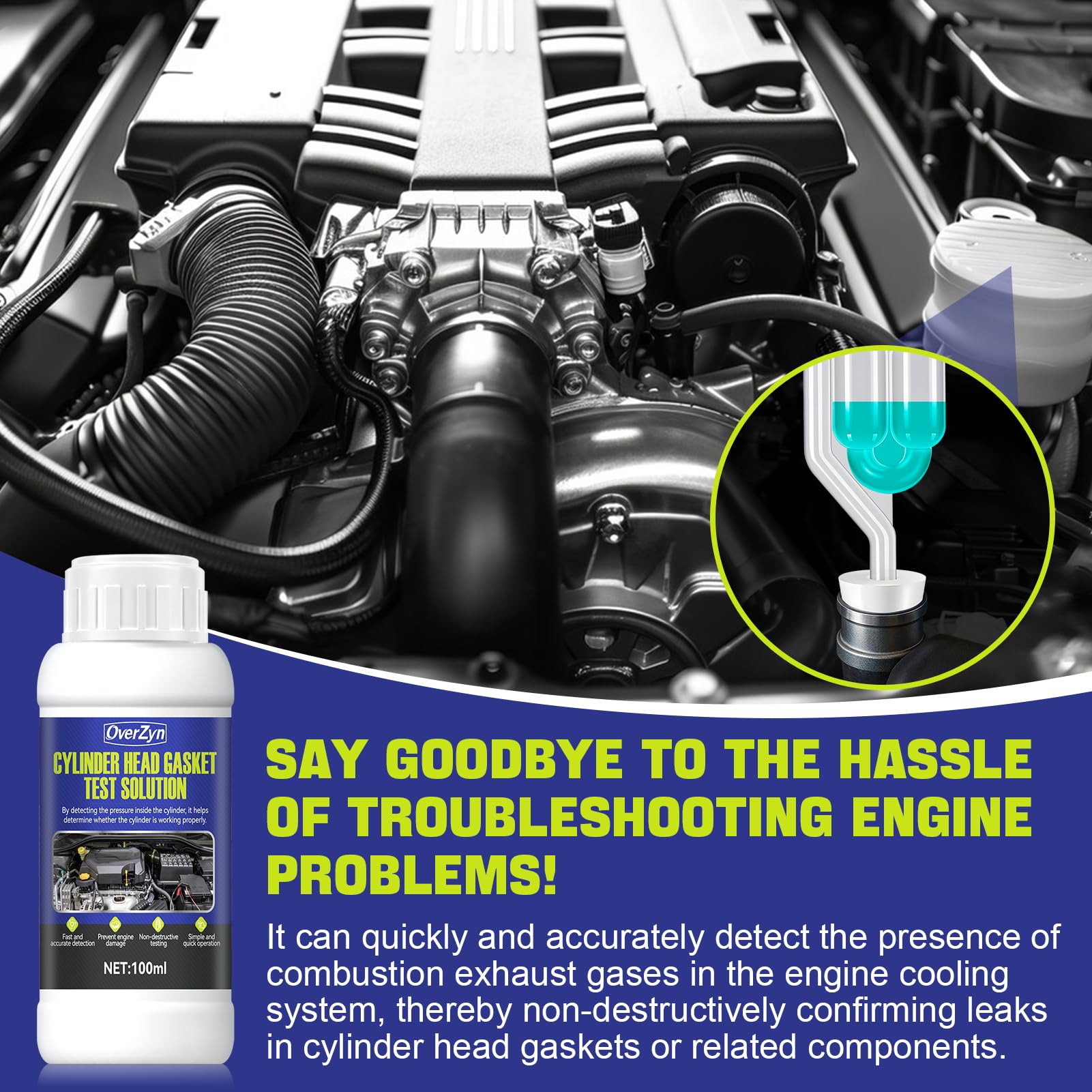 Head Gasket Leak Tester - Instant Results -3
