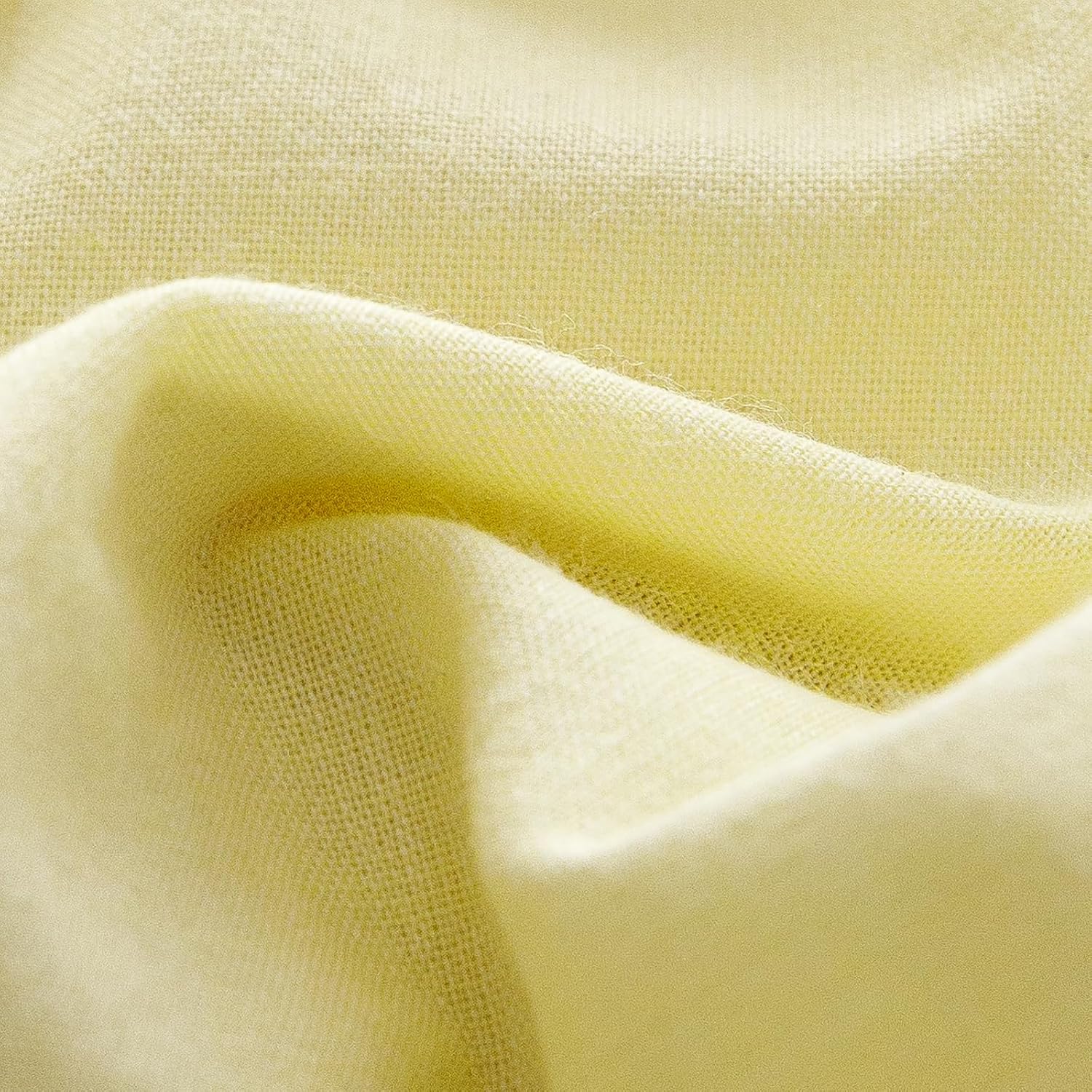 KAREVER Light Yellow Comforter Queen Washed Cotton 3 PCs 100% Cotton Bedding Set Light Yellow Queen Size Comforter Set | Breathable