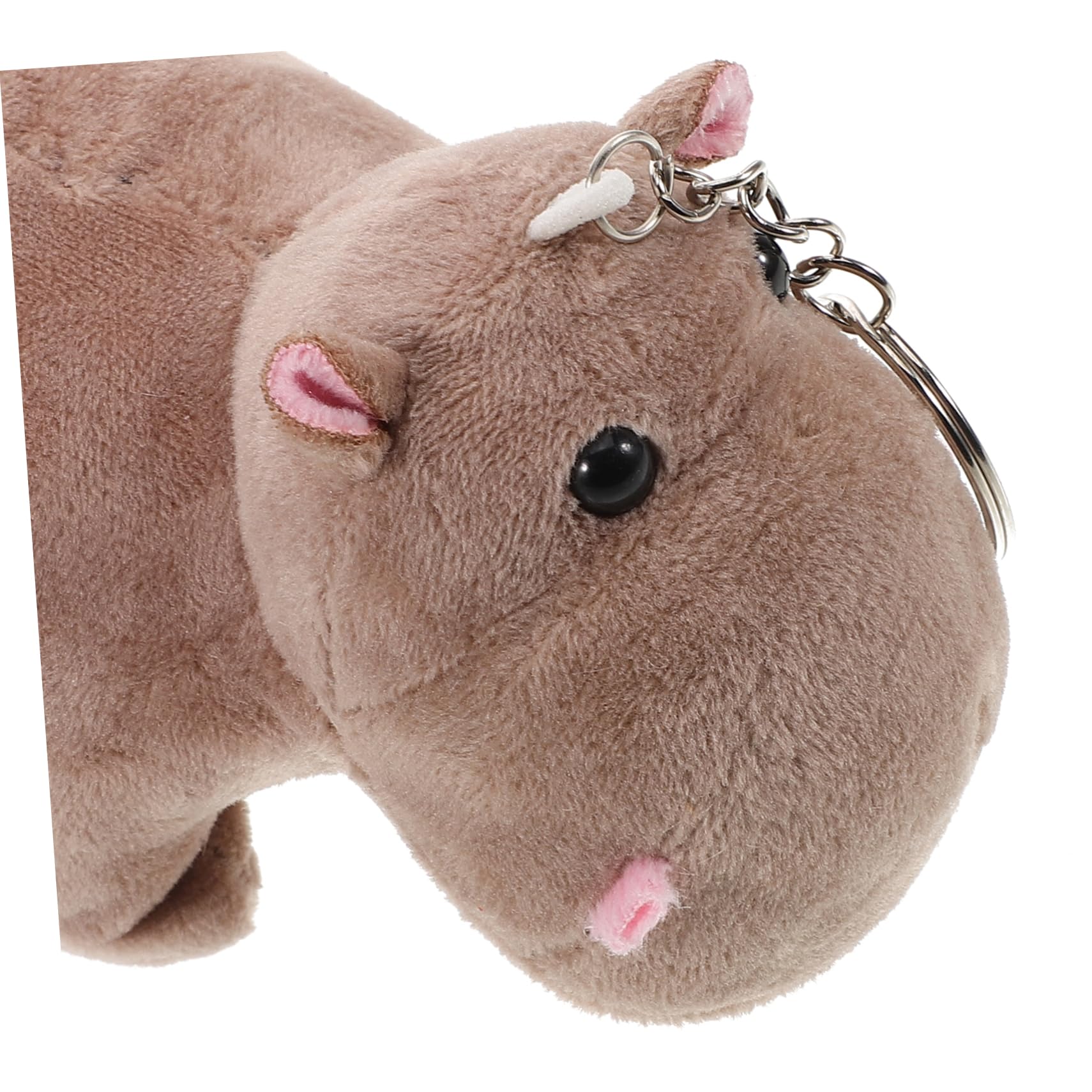 Simpatico Ciondolo a Forma di Ippopotamo di Peluche, Animale Realistico, per Chiavi, Decorazione Unica per casa e Ufficio