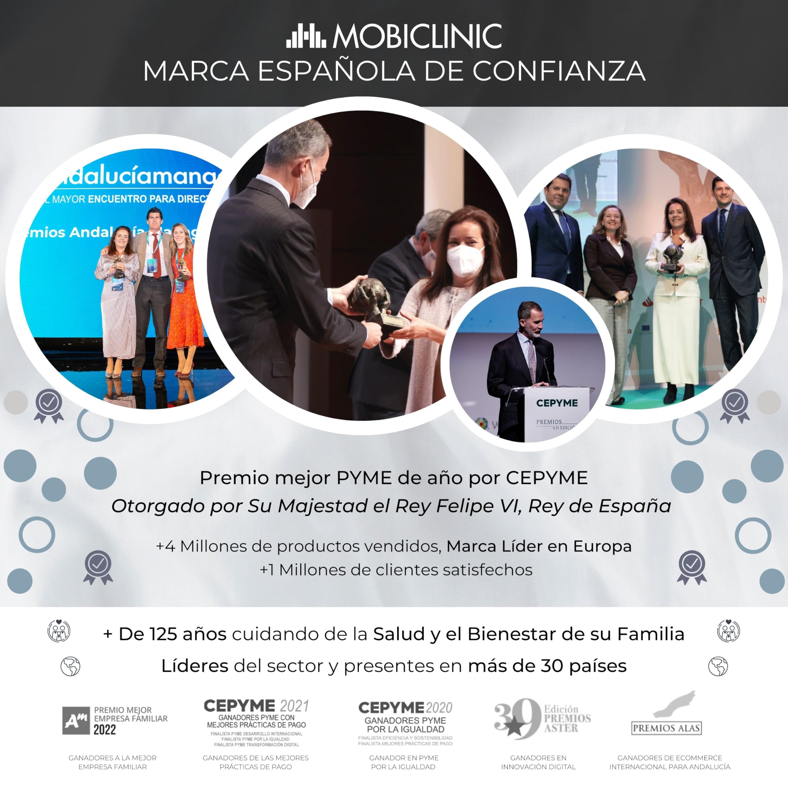 Mobiclinic®, Silla de Ruedas Plegable, de Tránsito, Respaldo Abatible, Reposapiés Abatibles, Doble Sistema de Frenado, Acero Reforzado, Hasta 100 kg, Ligera y Compacta, Faraón