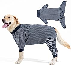 LIANZIMAU Surgical Body Post Operative Dog Female with Long Sleeves, Post Operative Suit for Dogs Female and Male Recovery Suit for Medium-Large Dogs, Alternative to Elizabeptic Collar
