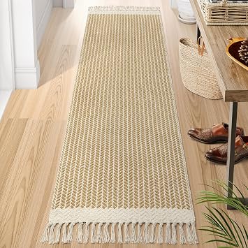 Lahome Boho Bathroom Runner Rug, 2x7 Washable Rugs for Laundry Room Hallway