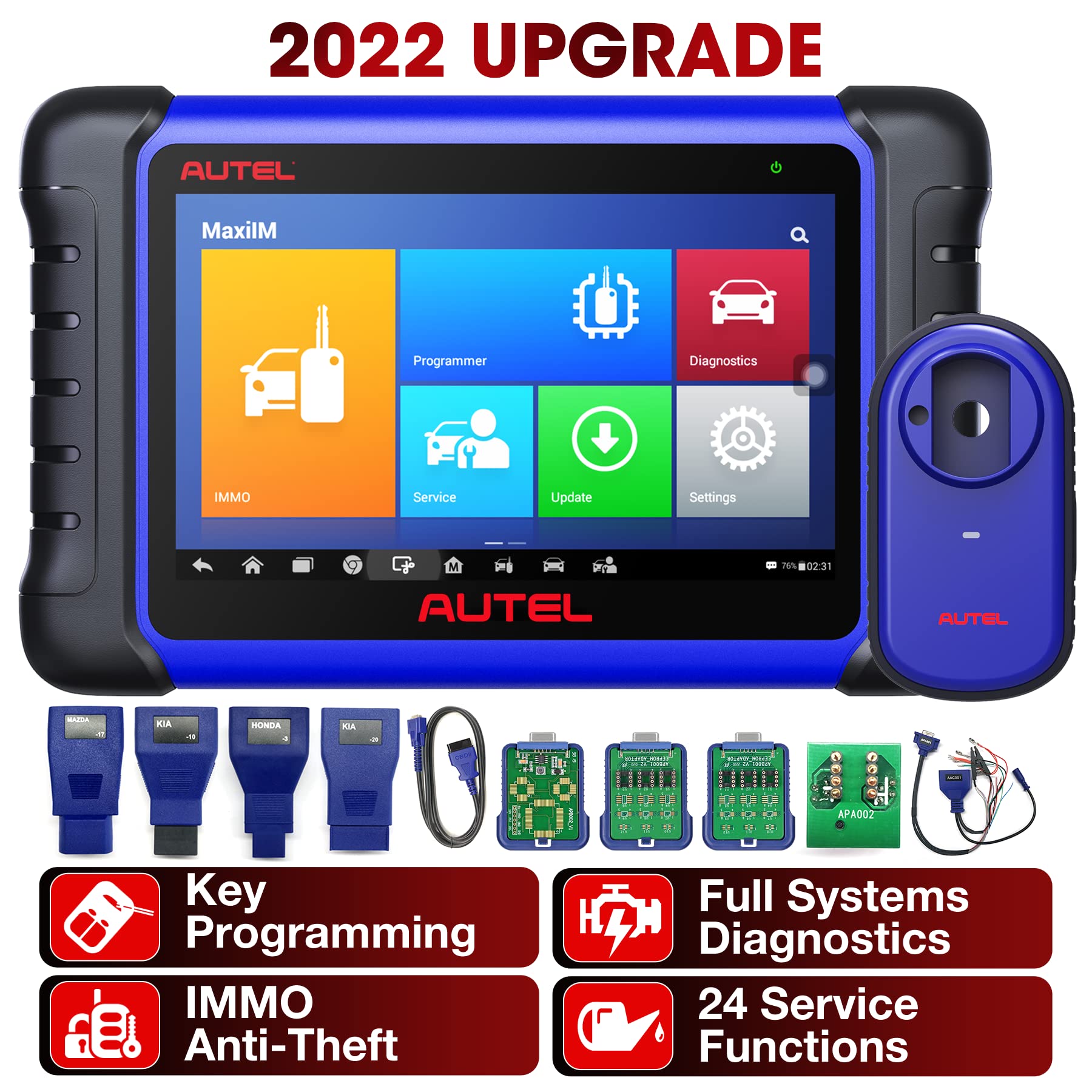 Autel Maxiim IM508 Key Fob Programming Tool, 2022 Autel IM508 Scanner with XP200 Autel Professional 