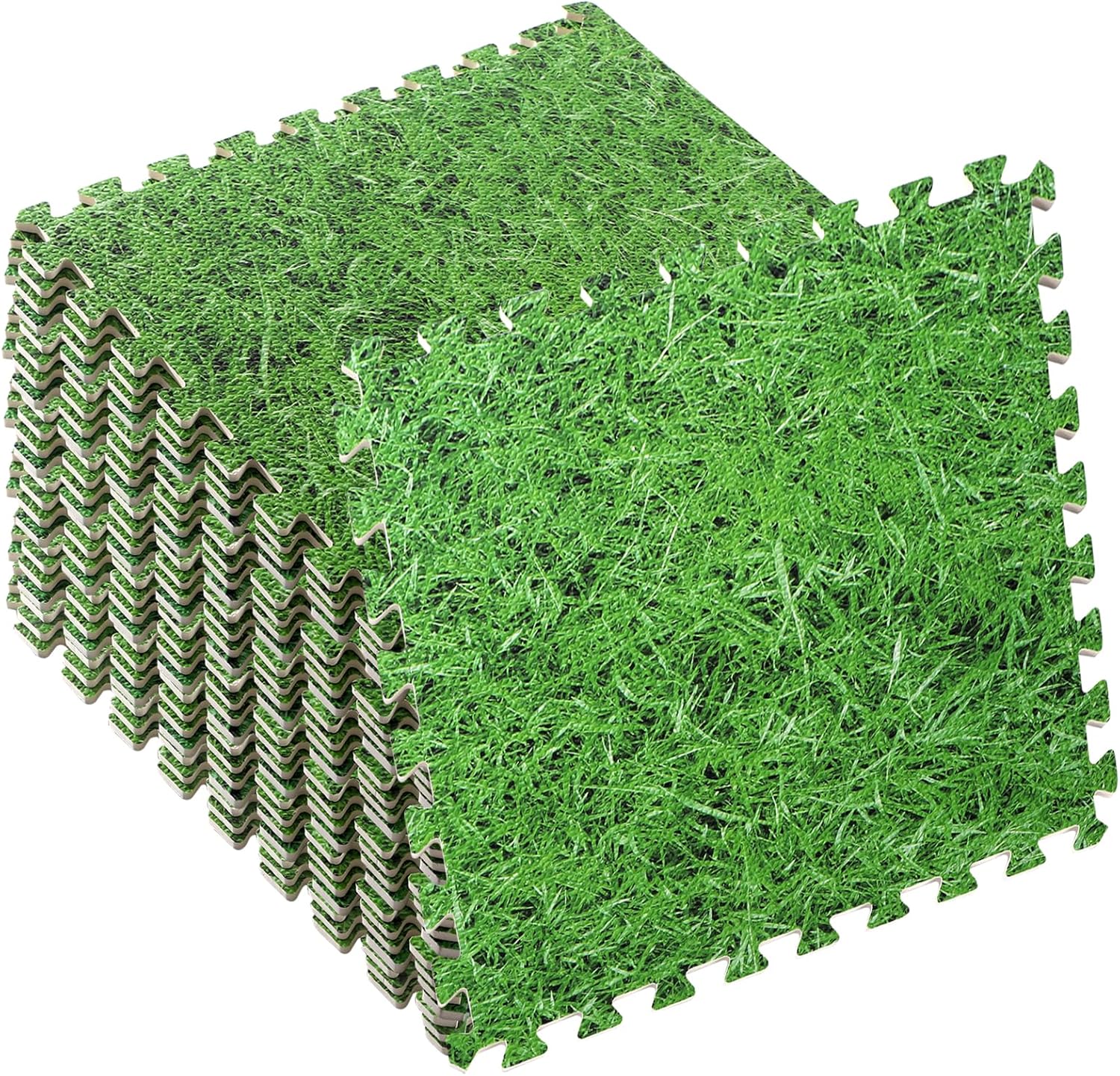 Foam Exercise Mats, 60x60cm Gym Flooring Mat, Interlocking Puzzle EVA