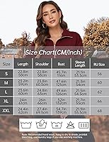 Vista 5 de ANGGREK Sudaderas con media cremallera para mujer, de manga larga, estilo casual, Y2K, ropa de invierno S-XXL