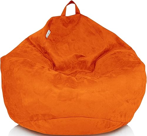 Delmach Puf de almacenamiento o funda para animales de peluche, sin relleno, extra grande, para adultos o niños, doble costura, cremallera duradera,