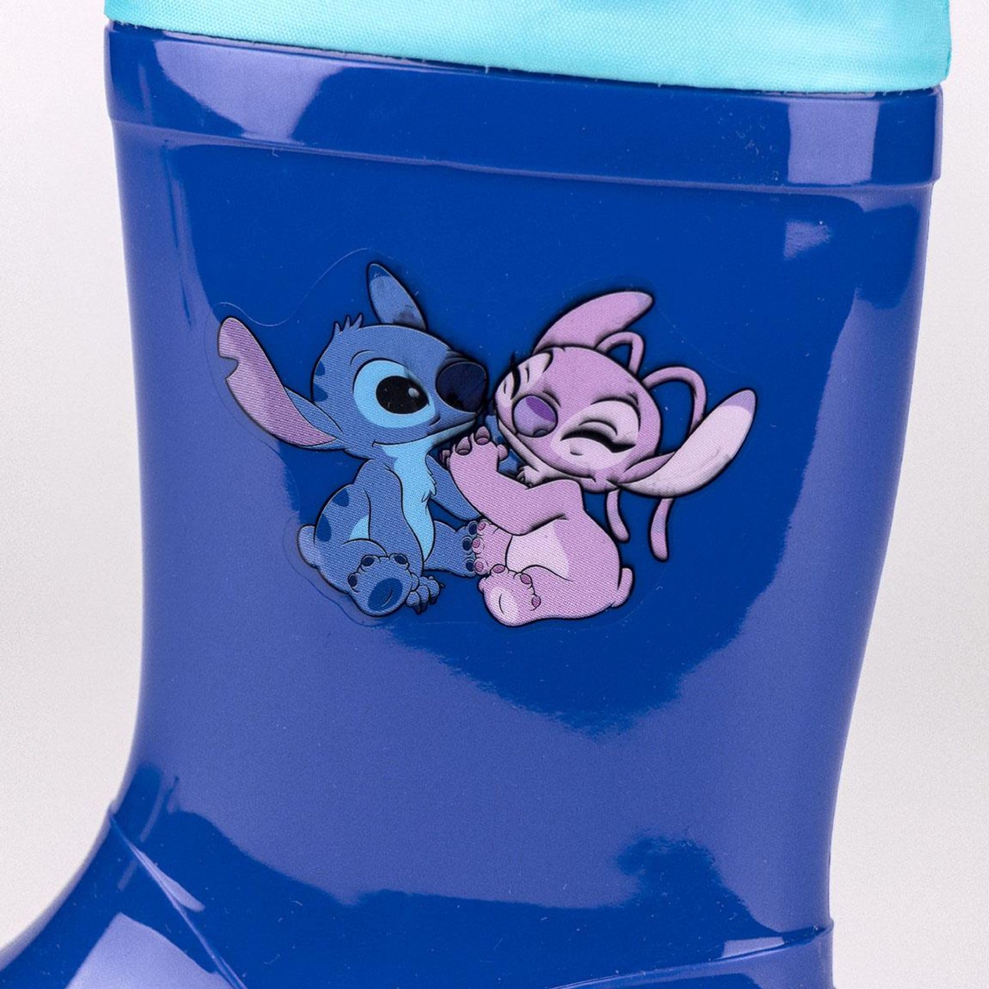 STITCH Stivali da Acqua per Bambini Blu, Taglia Calzature 27