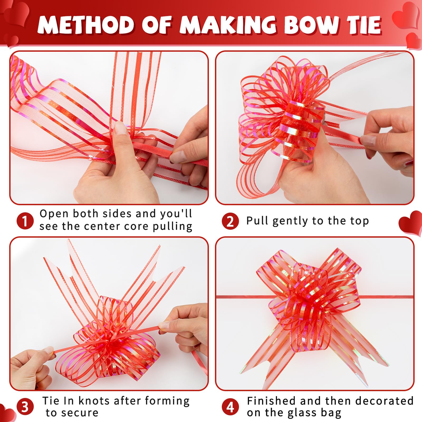 how to tie ribbon on cellophane