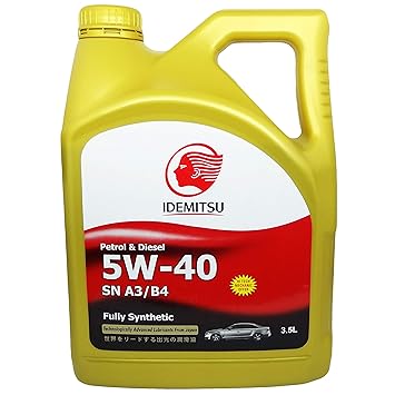 IDEMITSU SN A3/B4 5W-40 Fully Synthetic Petrol and Diesel Engine Oil (3.5 L)