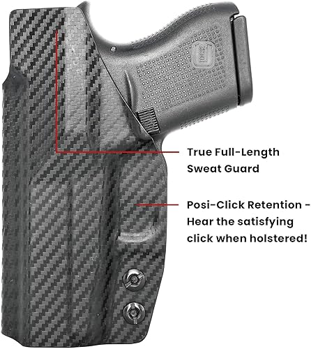 Miniatura 4 de Rounded by Concealment Express IWB KYDEX Holster fits Walther  Carbon Fiber Black