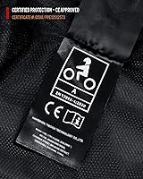 Vista 8 de BORLENI Chaqueta para motociclista, resistente al viento, equipo de protección de todo el cuerpo para motociclista