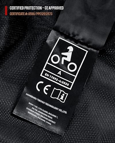 Miniatura 8 de BORLENI Chaqueta de moto para motociclista, resistente al viento, equipo de protección de todo el cuerpo