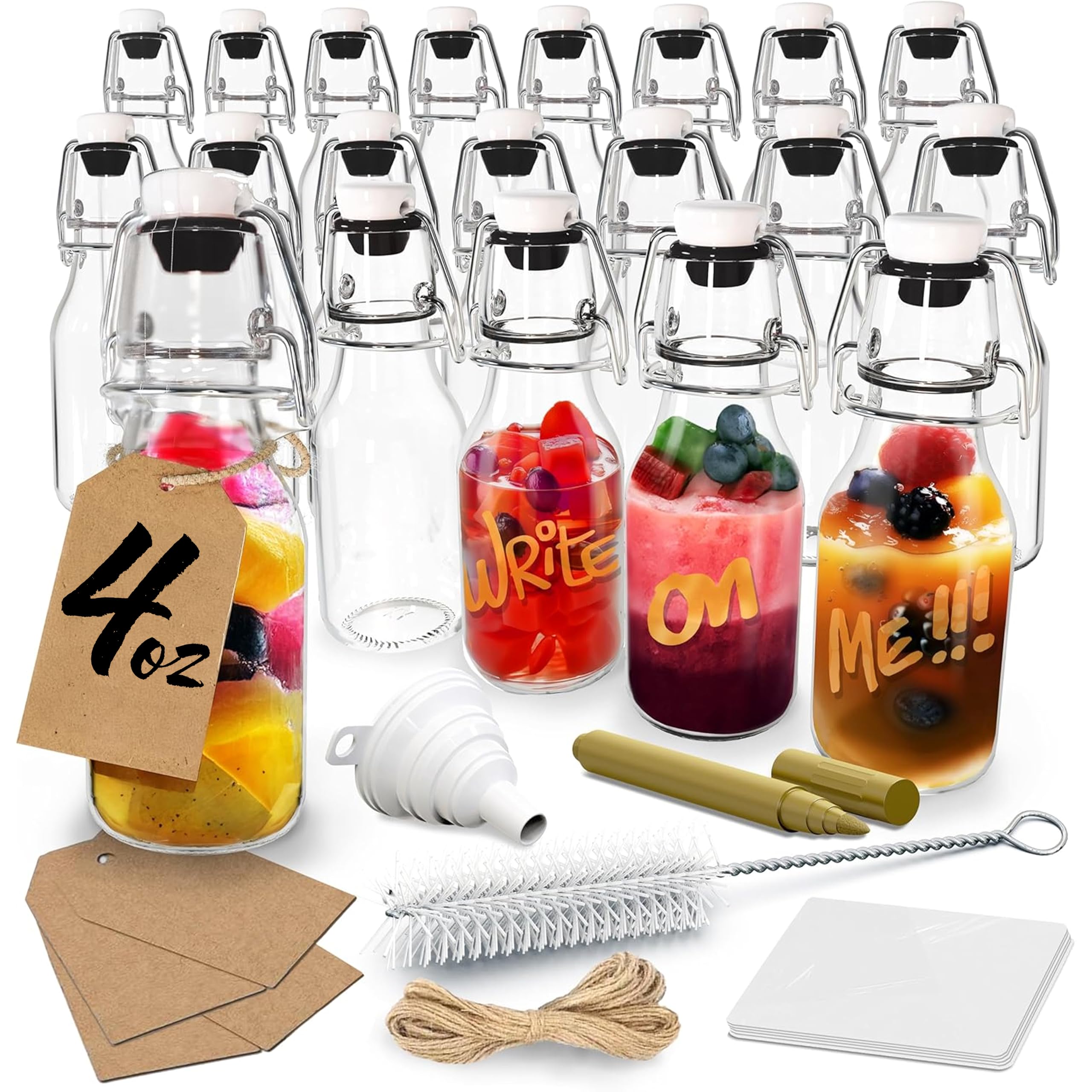 DETO×4bottles Acetone Wash Bottle, 4 Color, 500mL, PK2