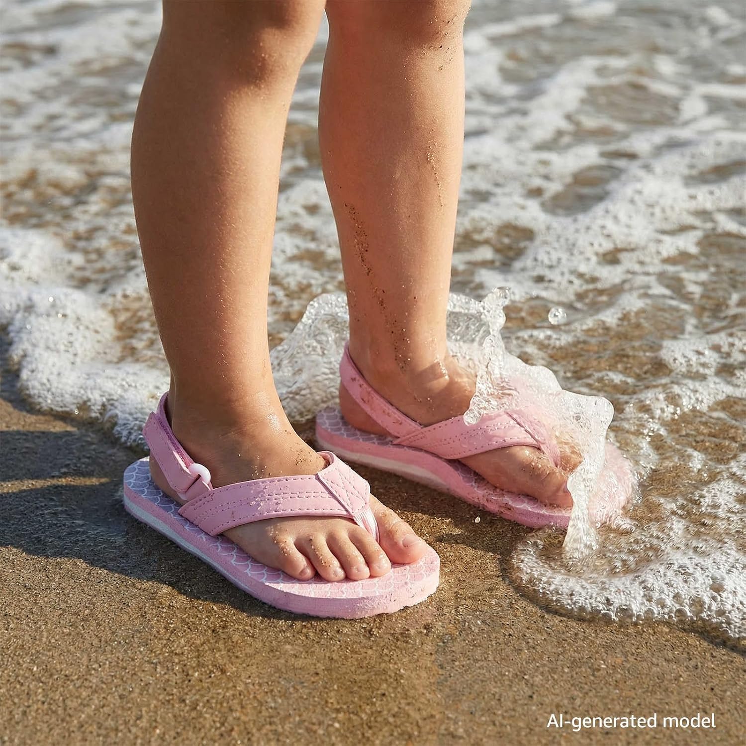 STQ KIDS Girls Boys Flip Flop For Toddler Slip on Thong Sandals For Summer Bath Shower Beach Pool Slide Sandals