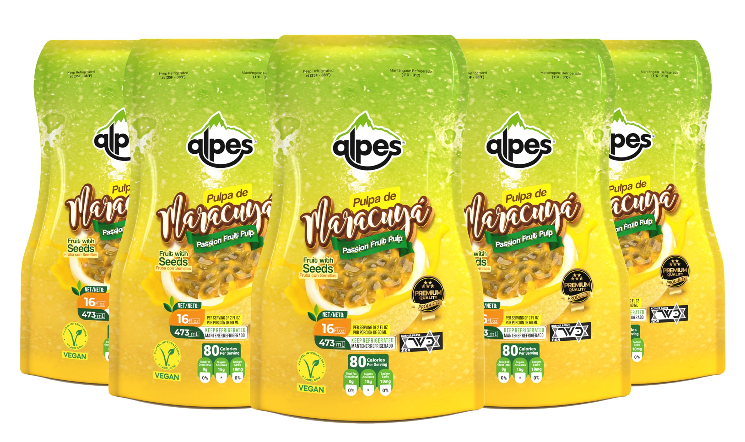 Amazon.com : Alpes Passion Fruit Pulp | Real Tropical Maracuya