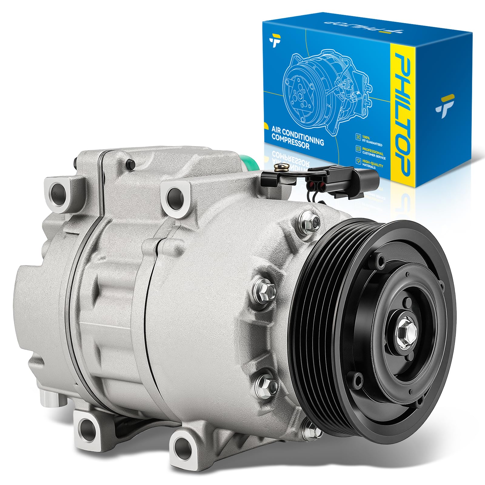PHILTOP NEW AC Compressor for Sedona 2015-2021, Sorento 2016-2018 3.3L
