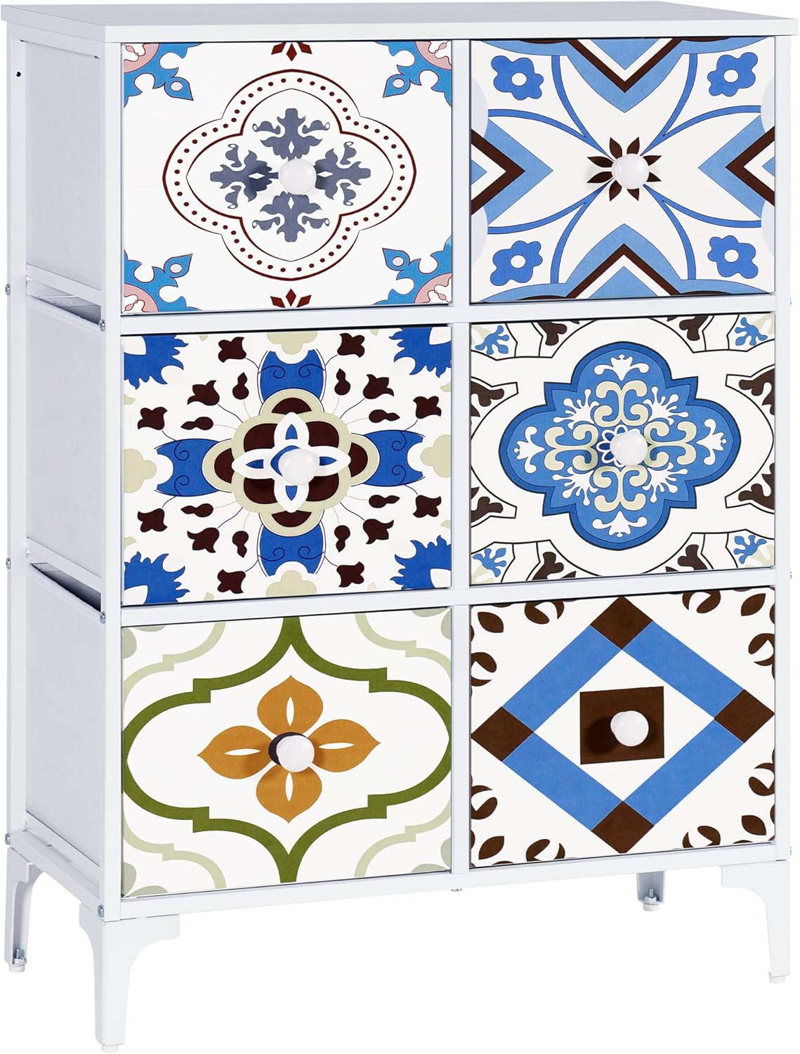 LYNCOHOME 6 Drawers Dresser, Dresser for Bedroom, Closet