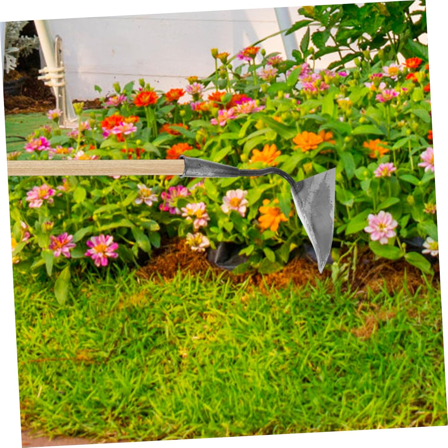 balacoo Gardening Hoe Stainless Steel Hoe Head Portable Digging Tool for Soil Weeding and Bonsai Transplanting for Gardeners