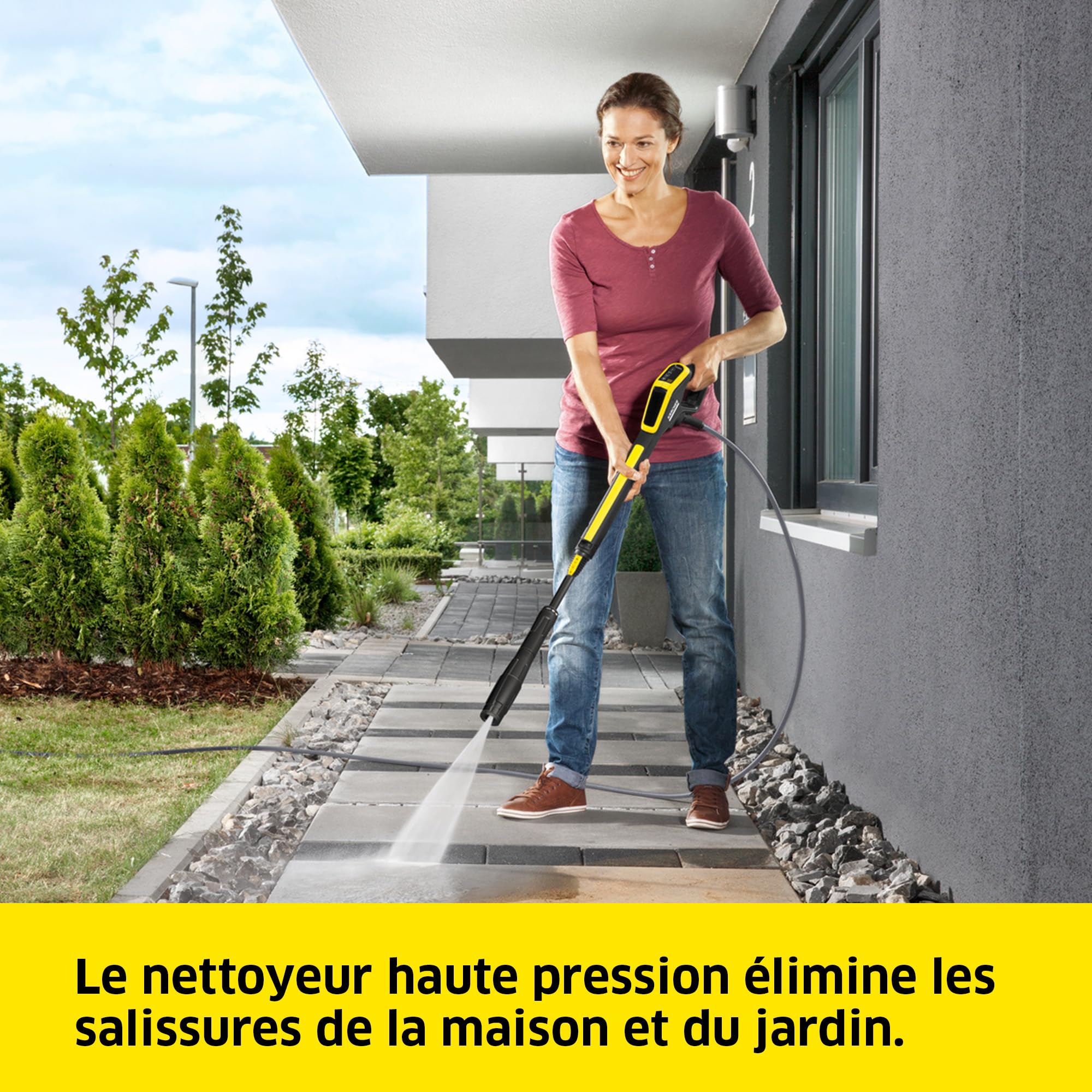 Nettoyeur Haute Pression K 5 Premium Power Control Flex,Pression : Max 145 Bar, Débit : 500l/h, Surface : 40m²/h, Poids : 12,5 kg, Pistolet et Flexible Haute Pression,Lance Vario Power, Rotabuse