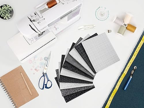 Vista 11 de Craftido -25 opciones: paquetes de tela de acolchado 100% algodón, 10 cuartos gruesos de 18 x 21 pulgadas, peso mediano de 5.2 onzas