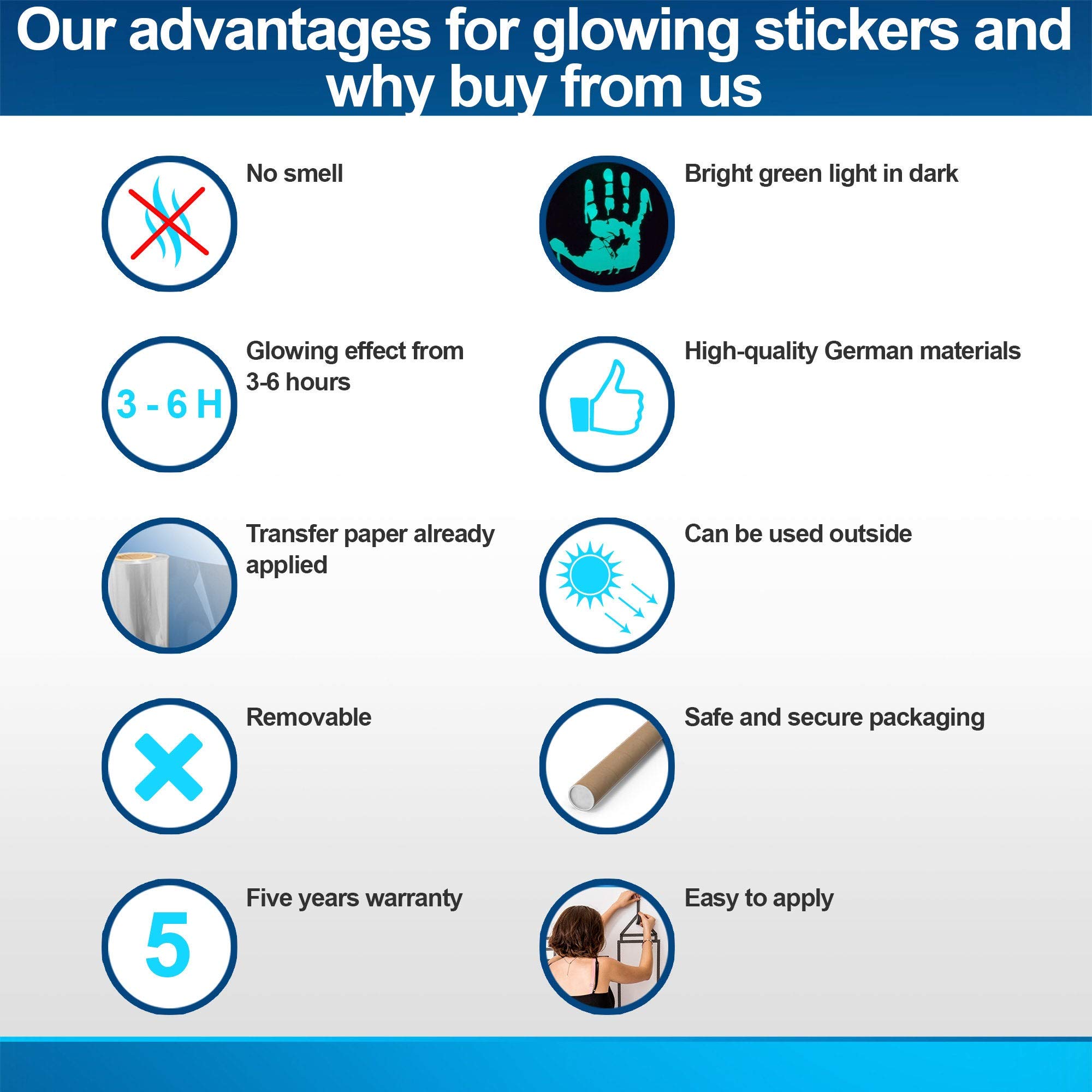 Glow In The Dark Wand Vinyl Sticker Art - Leuchtstoff Neon Nachtleuchtend Licht Aufkleber Kinderzimmer Stick - Banksy Helikopter Hearts Graffiti
