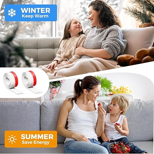 Miniatura 21 de GroTheory Paquete de 2 topes para puerta, bloqueador de corrientes de aire debajo de la puerta, burlete insonorizado para puertas, 2 pulgadas de Gris