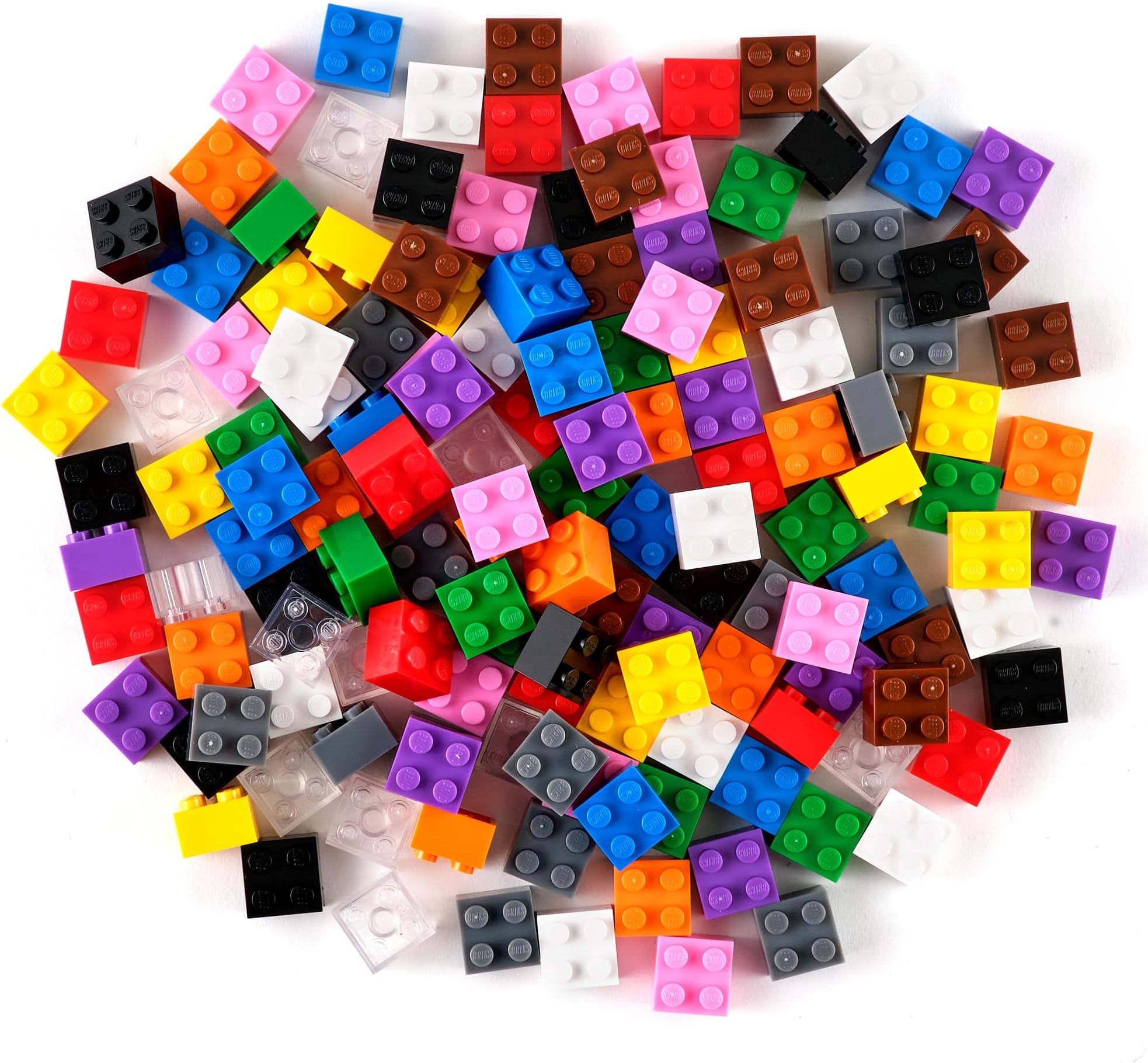 Strictly Briks Building Blocks Starter Kit - Imaginative Creative Toy for Kid Play - Durable Stackable Block Set - Compatible with Lego for Expanded Building Toy - 144 Pieces, 2x2 Peg, Multicolor