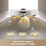 Mova V50 Ultra Complete Robot Vacuum and Mop, 24,000 Pa Suction, Liftable Navigation with 6 cm Obstacle Overcoming and Warm Water Mopping with DuoSolution System for Pets