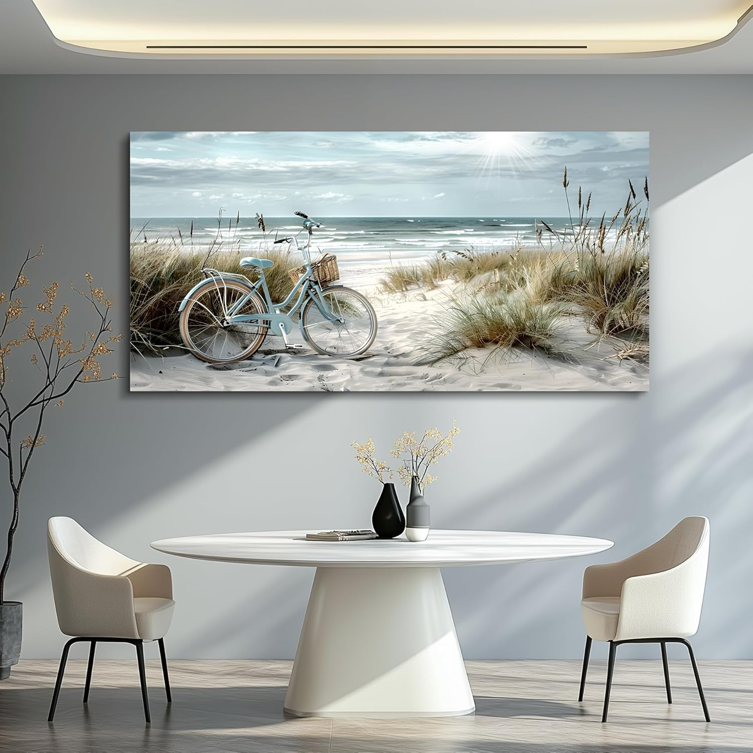 FUHAIHUA Canvas Decor For Living Room Large Wall Art For Office Bedroom Decorations Flowers Landscape Paintings Boho Pictures Artwork Aesthetic Posters Ready To Hang Home Decor 30x60 In