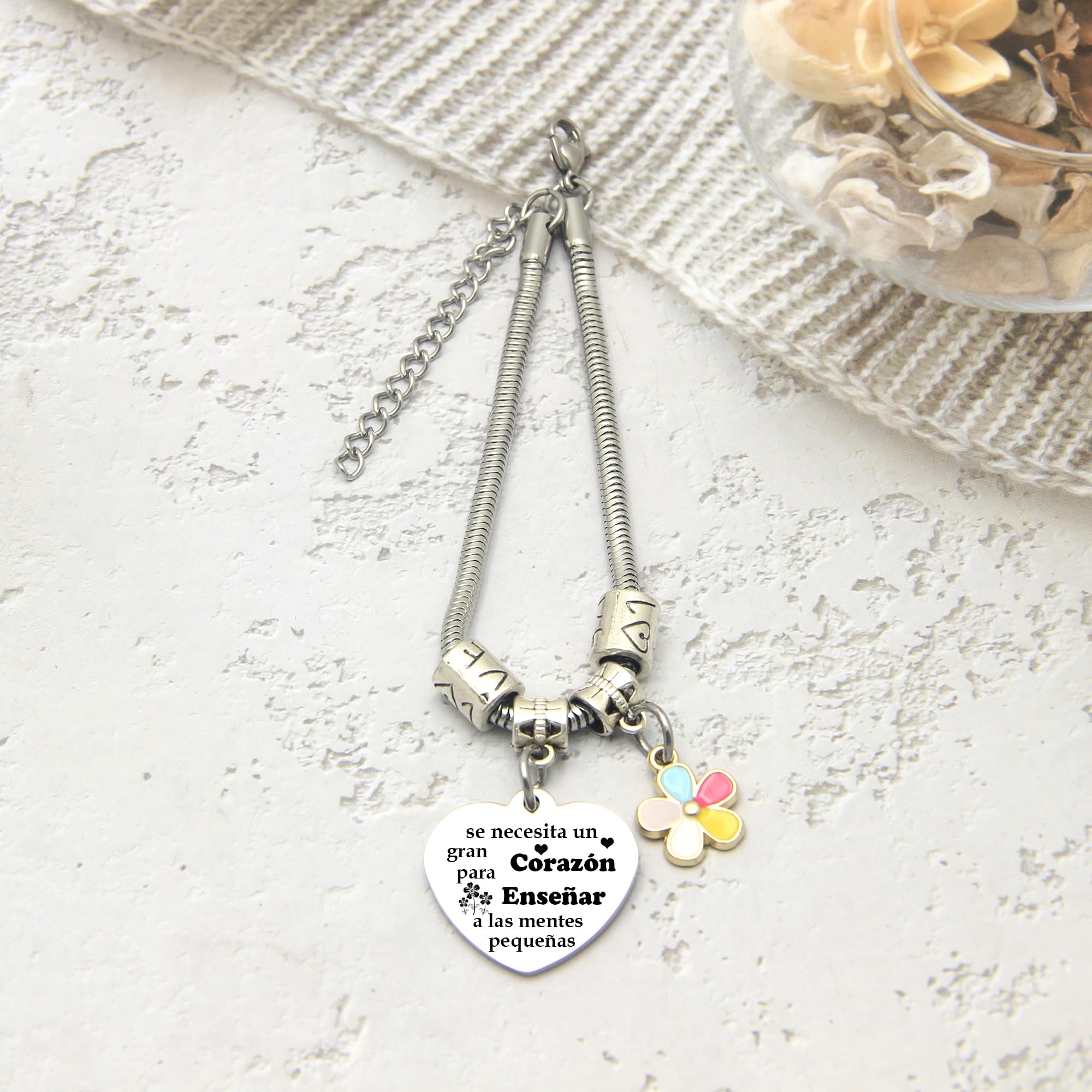 Pulsera Maestro Profesora Regalo Graduación Cumpleaños