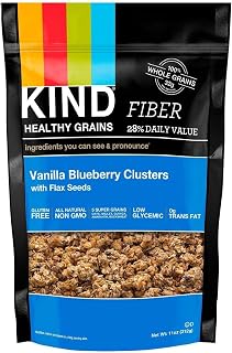 Kind B06073 Kind Vanilla Blueberry Cluster With Flax -6x11 Oz
