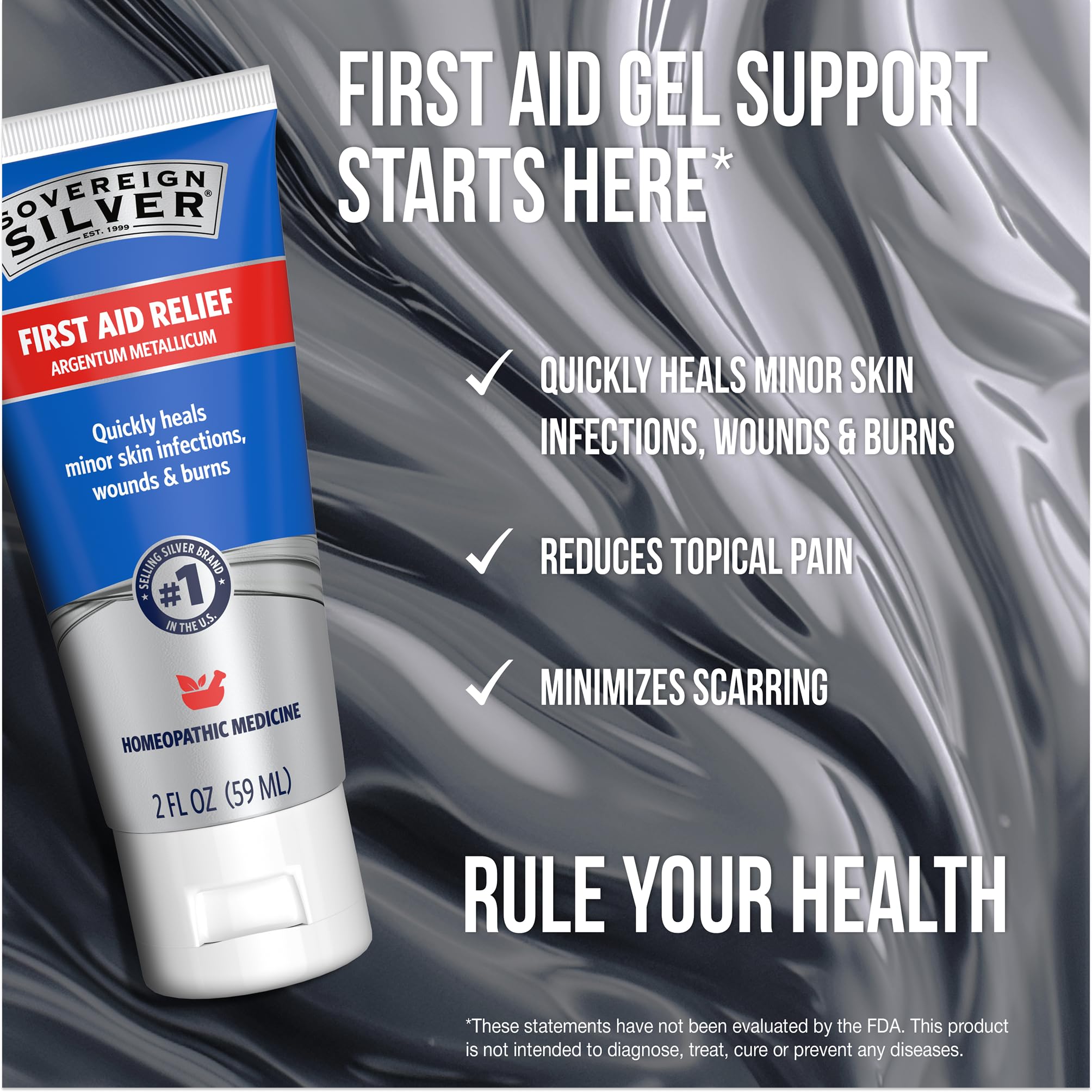 Sovereign Silver First Aid Relief Colloidal Silver Gel, 2 fl oz (59 mL) — Amazon image 7