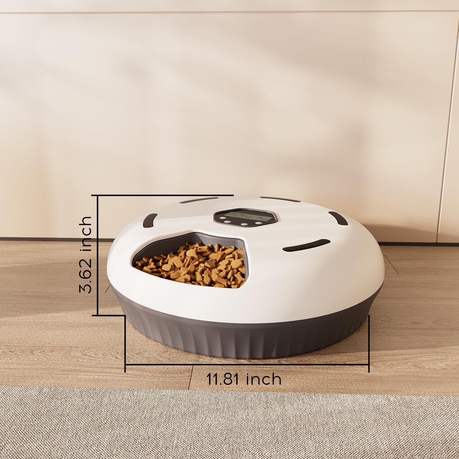 Wet & Dry Automatic Cat Feeder Wet Food Refrigerated，Timed Cat Wet Food Dispenser Automatic Dog Feeder Pet Auto Dry frienhund Electric，comedero automático para Gatos - image 8