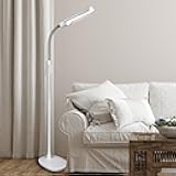 OttLite WingShade LED Floor Lamp, Clearsun, White, Shipper