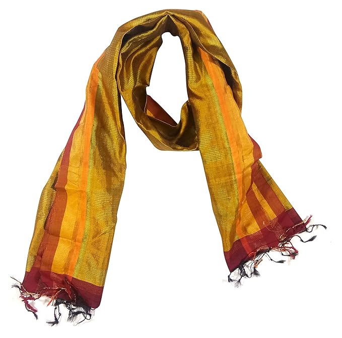 Odisha Handloom Ikkat Womens Stole (Multi-Coloured, orissa art 13)