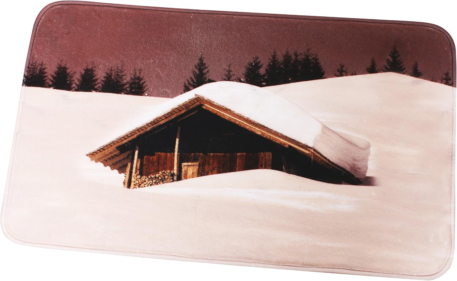 MSV "Cottage Sepia Bath Mat, Multi-Colour, 45 x 75 cm, 45 x 75 cm (Rectangular)
