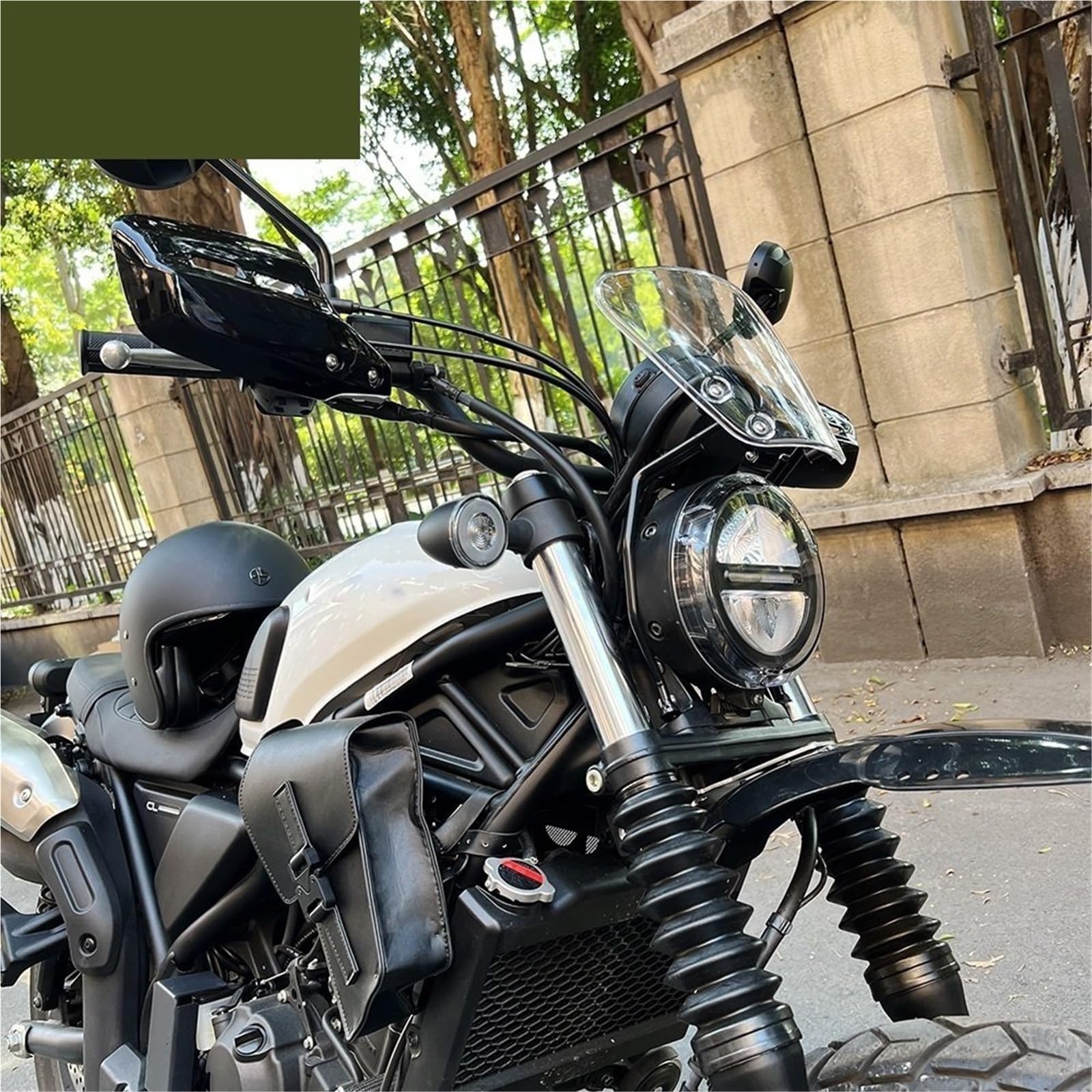 Front Bumper Splitter dachowy Pasuje do Honda Cl250 Cl500 2023 2024 Scrambler cl500 Osłony szyby przedniej Spoiler Deflektor