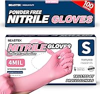 Vista 8 de Beastek Nitrile Disposable Exam Gloves, 4Mil 100 Ct Powder-Free Latex-Free Food-Safe for Cooking Medical Esthetician, Orchid