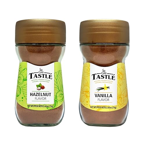 Tastlé Café Café instantáneo con sabor natural, vainilla y avellana, paquete variado, 2.65 onzas, paquete de 2 disponible en Yaxa Guatemala