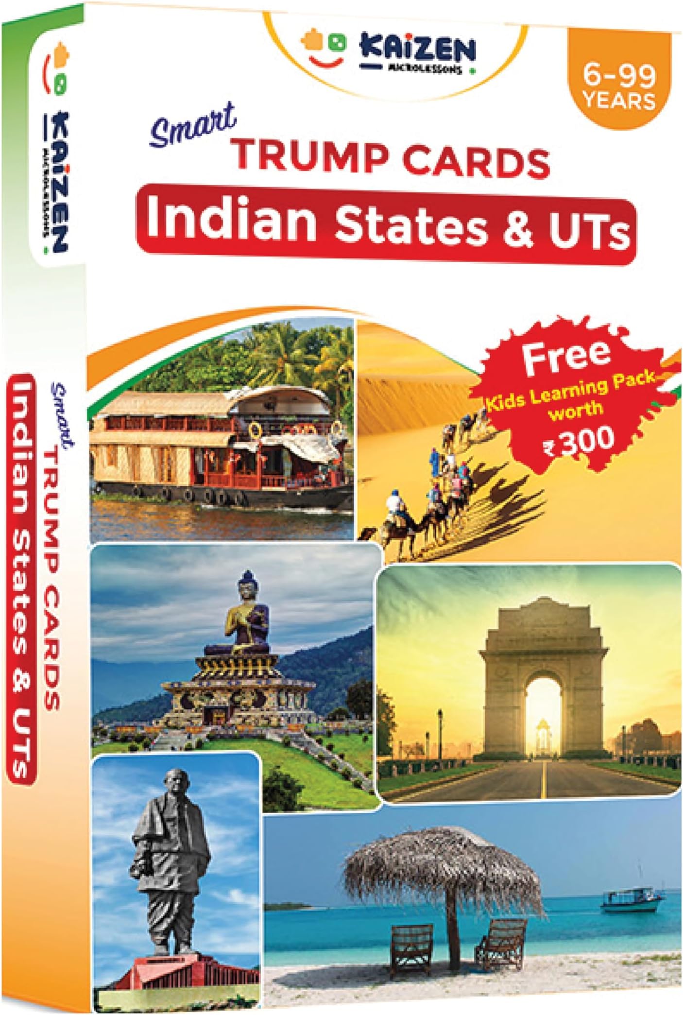 Kid Dedicated Deck Card Games (Trumps: Indian States)